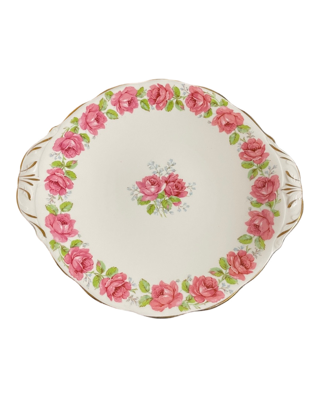 Vintage Queen Anne Lady Alexander Cake Plate